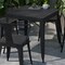 Flash Furniture 5PC Black Table and Chairs with Poly Resin Finish SB-T11C4-T-BK-GG - alternate 3